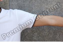 Arm Man White Casual T shirt Slim